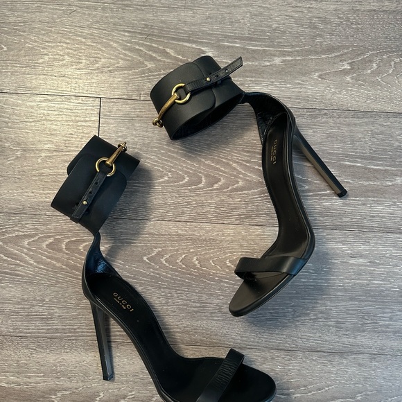 Gucci Shoes - Gucci Black Ankle Strap Heels